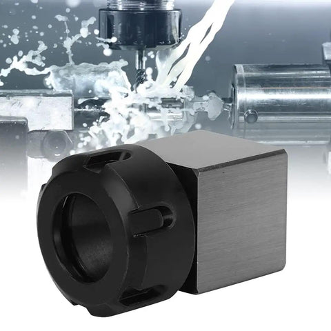Heavy Duty Square Collet Chuck Fits ER25 For CNC Lathe Tool Holder Made From Carbon Steel, showcasing precise grip and durability.