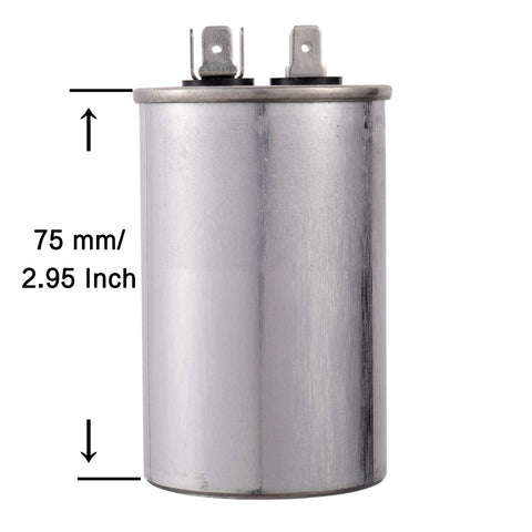 25UF 450V AC CBB65 Round Start Capacitor with 75 mm height for Motors, Fans and Compressors 370V to 450V 25 MFD
