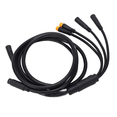 Electric Wiring Kit 1 To 5 Wires Lithium Battery Cable Connectors With Controller Lamp Brake Display And Throttle For Electric Bike