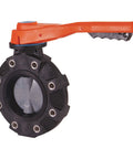 Six Inch Lugged Butterfly Valve Lever Operated PVC Body With EPDM Seals Runs Smooth As Silk And Handles Heavy Duty Fluid Flow With Zero Sweat Or Hassle.