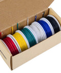 18 AWG Solid Hook Up Wire Kit With 6 Color Tinned Copper PVC Insulated Jumpers 20 Ft Each Easy To Strip Heat Resistant Up To 80 C