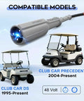 15 Amp 48 Volt Golf Cart Battery Charger For Club Car With 3 Pin Round Plug Lead Acid Compatible models displayed