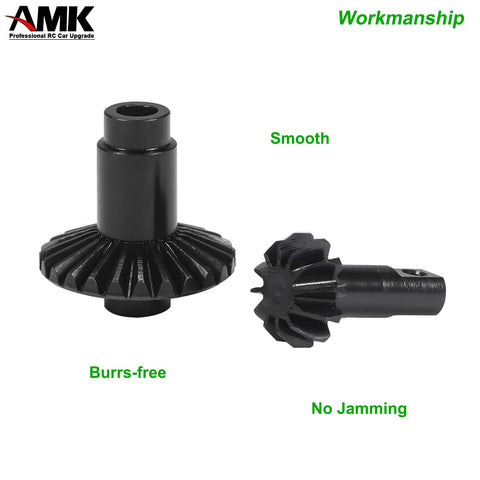 Heavy Duty Steel Bevel Gear Differential Set For 1 18 RC Crawler TRX4M Upgrades Includes 12T 22T Overdrive And 12T 26T Underdrive Gears For Robust Metal Diff Gears Boosting Torque Durability And Smoother Steering On Tough Trails