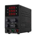 Front view of Adjustable DC Bench Power Supply Pro Grade 0 To 30V 0 To 10A Lab Grade Regulated Switching Power Supply with 4-digit display
