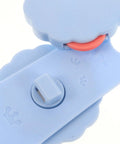 Close-up of sky-blue Childproof Cabinet Locks For Drawers And Doors with Strong Adhesive, ABS material, kid-friendly design.