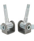 Go Kart Spindle Bracket Replacement Set 4.5 Inch By 5 Eighths Inch Right And Left Steel Alloy Steering Knuckle Bracket