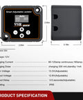 Heavy Duty Dual Battery Isolator Kit Delivering Zero Hassle Automatic And Manual Switching with specifications and dimensions displayed.