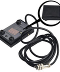 Foot Control Pedal For TIG And Spot Welding Machines With Two Pin Or Three Pin Connectors Anti Slip Metal Shell, long cable detail visible