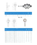 Rock Solid Rod End Bearings 2 Pack With M3x05mm Male Female Threads Pro Grade SI3P K Design dimensions and specifications chart.