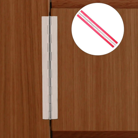 Self Adhesive Inset Cabinet Hinge Set For Tiny DIY Projects installed on wooden door