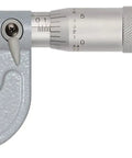 Tube Micrometer With Ratchet Stop And Cylindrical Anvil 0.0001 In Resolution 0 To 1 In Range 180 G Weight Pro Grade Precision Wall Thickness Gauge For Tubing And Hollow Parts, Mitutoyo 0-1 in .0001 in