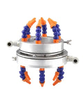 Rock Solid Spindle Cooling Ring 105mm Universal Spray Nozzle for CNC Mills with adjustable arms and metal base.