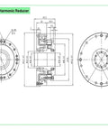 Technical drawing of Compact Harmonic Drive Systems With Low Backlash And High Torque For Robotics, HST32III variant.