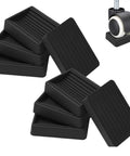 Non Slip Rubber Furniture Caster Cups For Wheels Floor Protection 8 Pack Quick Install Pro Grade No Slip Grip Floor Saver Black
