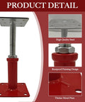 Heavy Duty Floor Jacks Adjustable Screw Post Basement Support Poles For House Foundation Leveling showing rustproof steel construction and details.