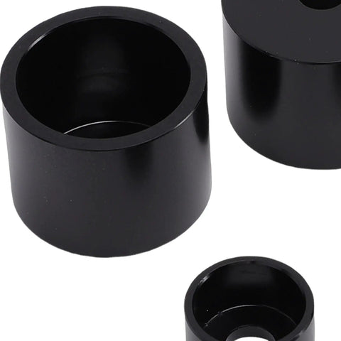 Close-up of black accessories from Ram 1500 2500 3500 A Pillar Grip Handle Repair Kit Aircraft Grade Black Built Tough For Rugged Durability