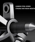 Close-up of carbon steel screw from Badass Heavy Duty Two Or Three Jaw Reversible Gear Puller built for fast bearing extraction.