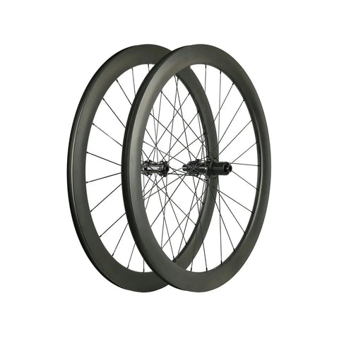 50mm Carbon Wheelset For 700c Road Bikes With Disc Brakes Tubeless Ready Clinchers Built From Toray T700 Carbon Fiber MT075 Hub 24 Spokes