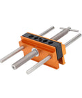 Self Centering Dowel Jig For Boss Level Hole Alignment In Woodworking, Sizes 1/4 3/8 5/16 7/16 1/2 Inch Drill Guide With 6 Bushings