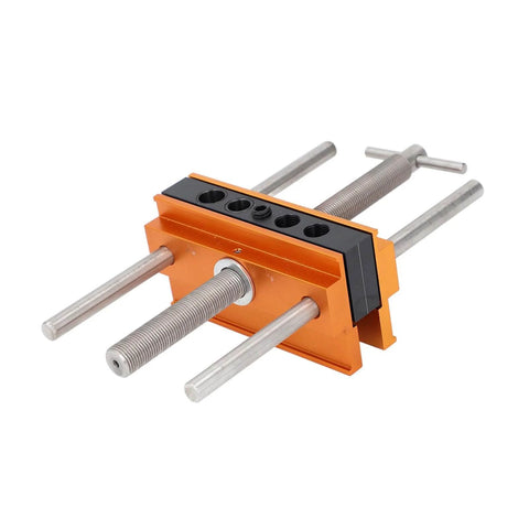 Self Centering Dowel Jig For Boss Level Hole Alignment In Woodworking, Sizes 1/4 3/8 5/16 7/16 1/2 Inch Drill Guide With 6 Bushings