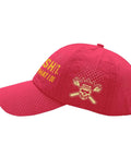 Side view of Golf Cap With I Fix Shit Thats What I Do Print Quick Dry Baseball Hat For Him featuring breathable fabric
