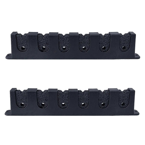 Heavy Duty Steel Fishing Rod Storage Rack Wall Mount Holder For Three Four Or Six Rods With Foam Inserts And Mounting Hardware