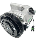 Mercedes Benz Smart Fortwo 451 1.0L Air Conditioning Compressor Pump With SS96 Pulley PV4 Direct Fit Replacement For 1322300011 A1322300011 Lightweight Aluminum Housing Built Tough For Long Life, front view