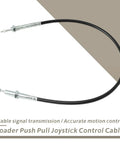 Push Pull Joystick Control Cable for KIOTI Loader DK45 DK451 DK451C Replacement 360010250 showing steel-core design