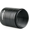 Dual Sided Extension Tube Kit M42x0.75 and T2 Threads for Astro Photography, fully metal anodized aluminum, side view