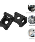 120 Pcs Heavy Duty Nylon Cable Tie Mounts Black Screw Fix Wire Organizers For Home And Office Keep Your Setup Tough As Nails With Rock Solid Clips.