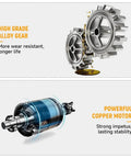 High-grade alloy gear and powerful copper motor for Corded 720 Watt Drill With Three Eighths Inch Chuck Variable Speed From Zero To Three Thousand Six Hundred RPM Multi Material Drilling For Concrete Metal And Wood With Speed Switch Beast Power For DIY And Pros
