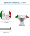 Heavy Duty Two Pack Round Cabinet Knobs And Drawer Pulls One Point One Inch Stainless Steel Kitchen Hardware For Cupboards, featuring Italian design.