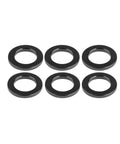 Titanium Flat Washers Set For Screws And Bolts, 6AL4V Aerospace Grade M4 M5 M6 M8 M10 M12 M14, Pack Of 6, Black, Heavy Duty Sealing Ring