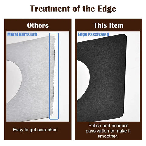 Comparison of Matte Black Door Lock Reinforcement Plate Kit Two Piece For Door Knobs And Deadbolts Covers Damaged Areas Fills Gaps
