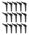 15 Pcs Lever Adjustable Handles M6 X 20mm Male Thread Level Clamping Handles Hand Stud Knobs Black for Quick Adjustments