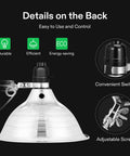 4 Pack Clamp Lamps With Detachable 8.5 Inch Aluminum Reflector Up To 150W E26 Socket No Bulb Included UL Listed 6 Ft Cord