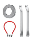 Your Go To Bike Spoke Tool Kit With 2 Tire Levers, Universal 6 Size Spoke Wrenches For 10G To 15G, Durable Steel Rim Truing Tool Set
