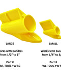 Loom Tool Kit For Cable Insertion And Bundle Routing From Quarter Inch To One Inch Dual Size Set showing large and small tips