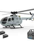 C186 Remote Control Helicopter For Adults 14 Plus Beginners To Pros, Single Rotor Aileronless BO 105 Style Model with remote controller and batteries