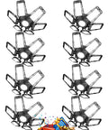 Eight Pack 200W LED Garage Lights With Six Adjustable Panels 20000 Lumen 6500K Daylight Folding Ceiling Shop Lights design