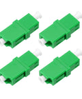 LC APC Single Mode Fiber Optic Adapter Set Simplex Connector For Network And Internet, 4 Pack Pro Grade Quality