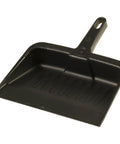 Heavy Duty Dust Pan 12.25 Inch for Home and Professional Cleanup, Large Capacity Charcoal Plastic Dustpan with handle