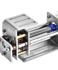 Close-up of Slick Electric Linear Rail Guide And Z Axis Slide Module, compact metal construction for CNC machine kits.