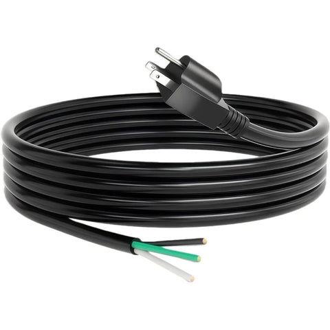 Heavy Duty 8 Foot 16 Gauge 3 Wire Power Tool Cord 3 Prong Replacement Cable For Drills Saws Vacuums Motors And Appliances SJT VW 1 Rated 105 C 13 Amp 1500 Watt Great For Home Projects