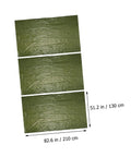 Olive green thermal emergency blanket from Three Piece Camping Survival Kit With Reflective Thermal Emergency Blanket And First Aid Gear