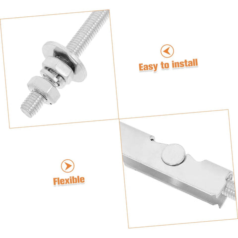 Close-up of 12 Piece Toggle Bolt Kit for Drywall and Brick Walls with heavy duty carbon steel anchors, highlighting ease of installation