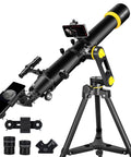 High Powered 90mm Aperture 1000mm Telescope For Grownups, Beginners And Kids With Precision AZ Mount Sturdy Tripod And Phone Adapter.