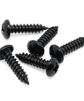 Tough As Nails Number 8 By One Half Pan Head Self Tapping Screws With Black Oxide Coating 304 Stainless Steel Fasteners for wood works.