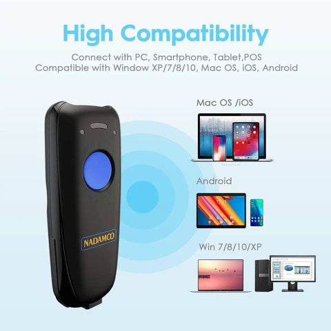 Pro Grade All In One Wireless Barcode Scanner With Bluetooth And 2 4G USB Charging Dock For Inventory Management On Tablets iPhone iPad Android And iOS Devices