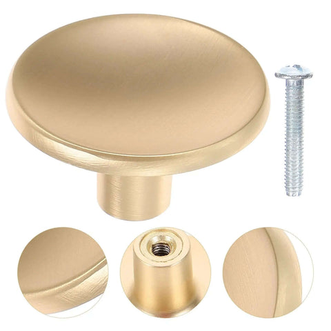 Gold Brushed Zinc Alloy Wardrobe Door Handle With Single Hole Cabinet Pull For Kitchen Cupboard And Closet Furniture Replacement